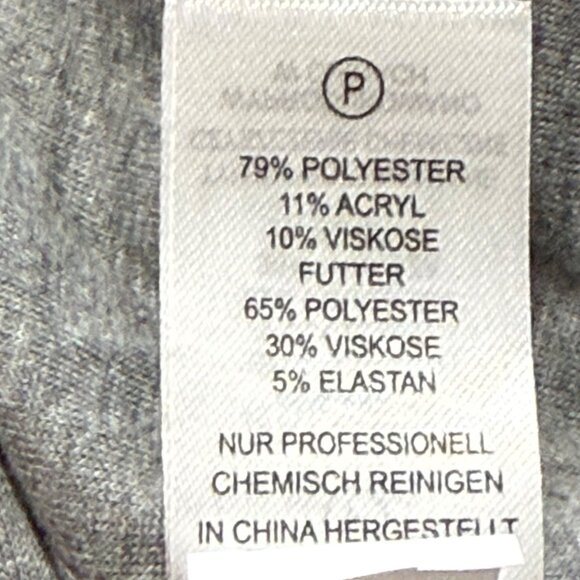 Rachel Zoe Women's Lined Ribbed Cuff/Hem Full Zip Gray Bomber Jacket Size M NWOT - Picture 8 of 10